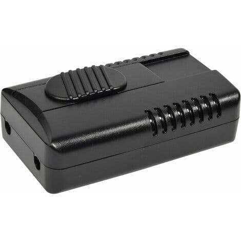Fodkontakt med skyder 150W 230V Sort LED-kompatibel [Energiklasse A]