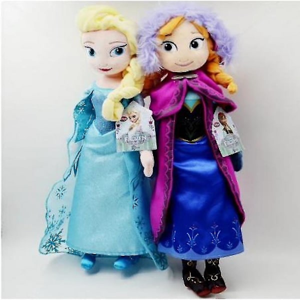 Frozen 2 Prinsessa Anna Elsa Snödrottning Dockor Barnleksaker Julgåvor Stoppade Plysch Nya A 40cm