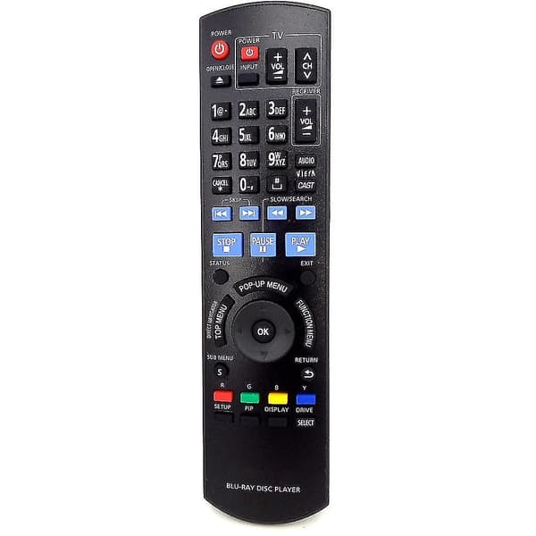 Fjernkontroll for Panasonic Blu-ray Disc-spiller N2qayb000508
