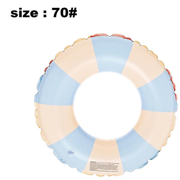 Stor oppblåsbar bade ring for barn og voksne Blue 70