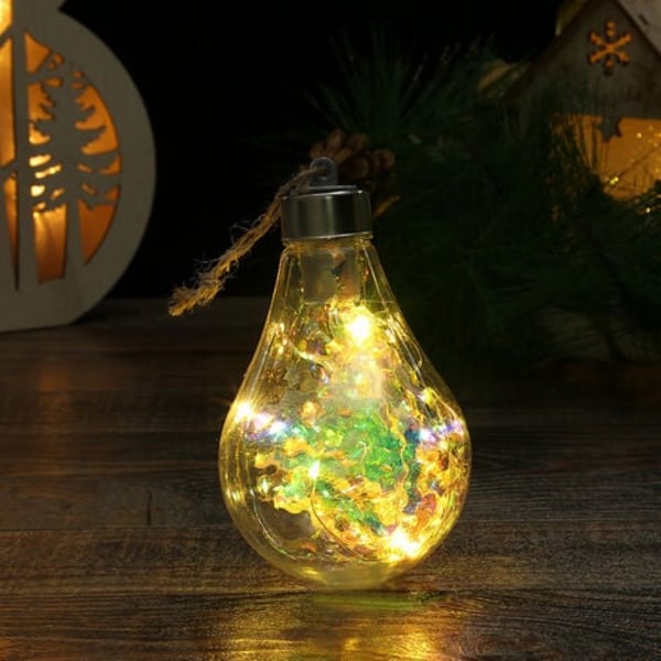 10 Klar LED Julgranskulor Hängande Julgran Bröllop Fest Födelsedag