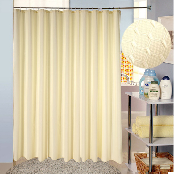 Beige bruseforhæng 180 bred*200 høj CM,