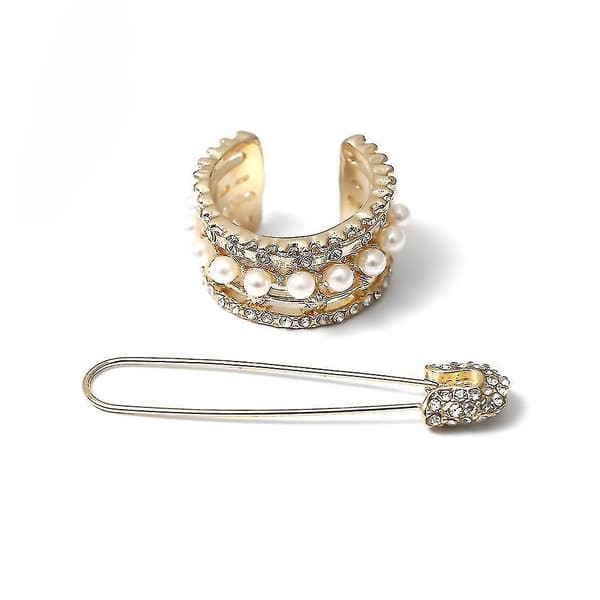 Øreringe Sæt Overdrevne Rhinestone Legering Øreclips Til Fødselsdagsgave