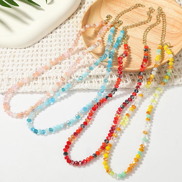 Halsband Kristall Choker Mode Smycken  B1670 N2205-16