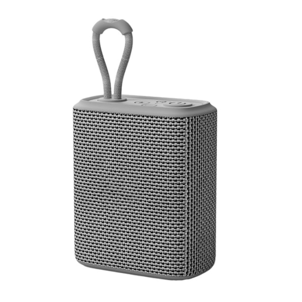 Trådlös Bluetooth-högtalare, tyg vattentät kort mini bärbar högtalare (grå)