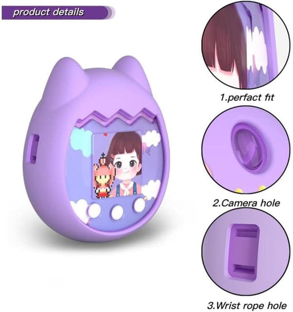 1 st Tamagotchi Pix - Interaktiv Spelkonsol Silikonskal