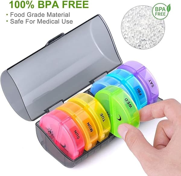 1 organizer, AM, PM - 7 dages dispenserboks med 14