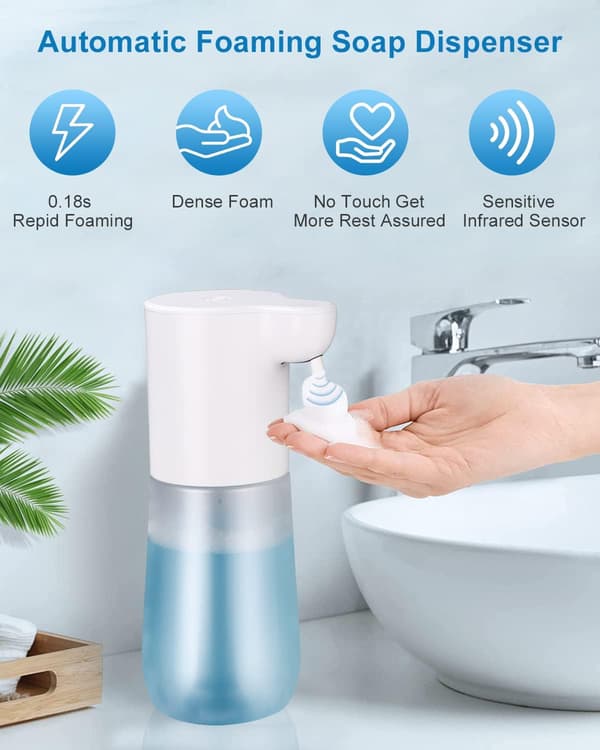 Automatisk tvåldispenser, 600 ml automatisk tvåldispenser med