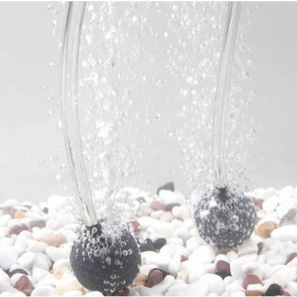 2X Stenkugle Luftdiffusor til Oxygenpumpe Boblemaskine Akvarium Dam