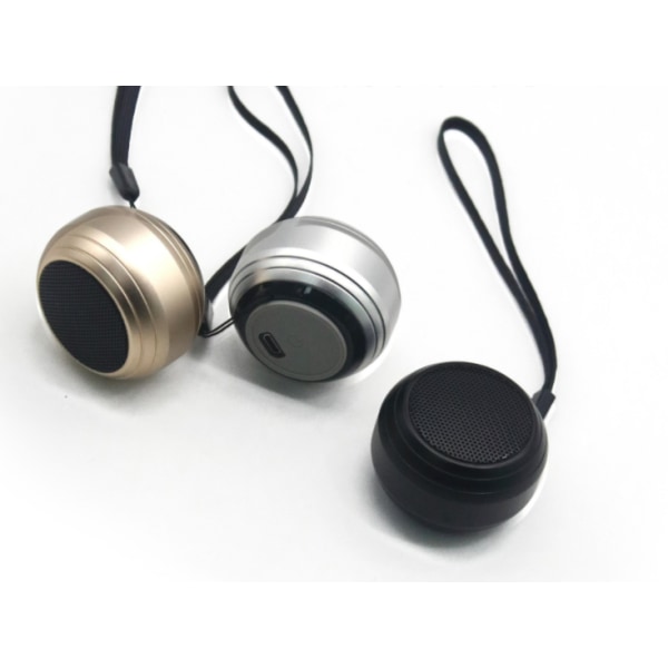 mini bluetooth högtalare, bärbar trådlös bluetooth högtalare (silvergrå),