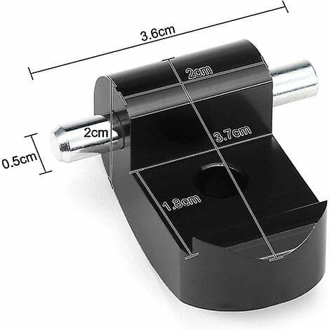 Foldbar Krog Lås Spænde, Lås til Xiaomi M365/PRO, Foldbart Hængsel Ledstift Flap - Sort