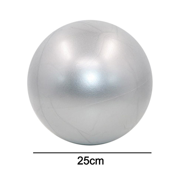 Träningsboll, Yogaboll, Pilatesboll, Stabilitetsboll, förbättrar balans, core-träning och fysioterapi Silver