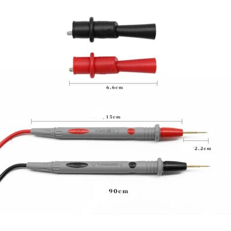 1000V 20A Universal Digital Multimeter Testledninger Pin Nålspids Multi Tester Ledningskabel, Fonepro