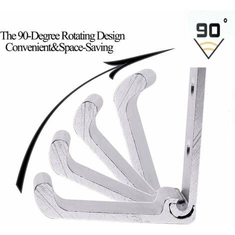 Folding Hooks, Wall Hanging Hooks, Aluminum Alloy Folding Hooks, Heavy Duty Wall Mount, for Bedroom, Bathroom, Kitchen,