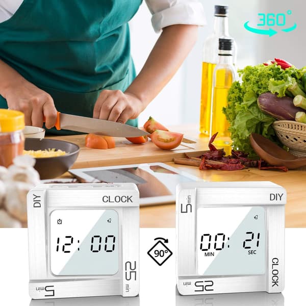 Digital Köktimer, Äggtimer Kök Väckarklocka med Nedräkningstimer / Stoppur Idealisk kökstimer för matlagning, bakning, sport, studier, etc.