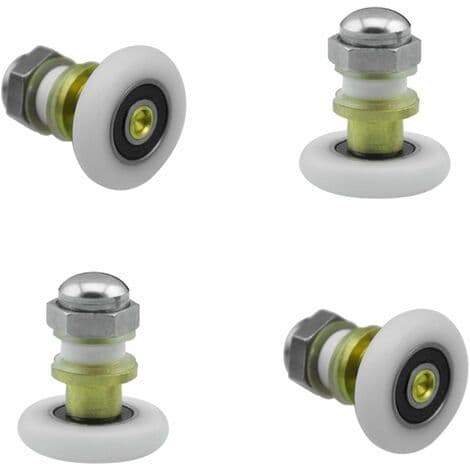 Sæt med 4 kobber brusedørsskiver til badeværelser Diameter: 25 mm