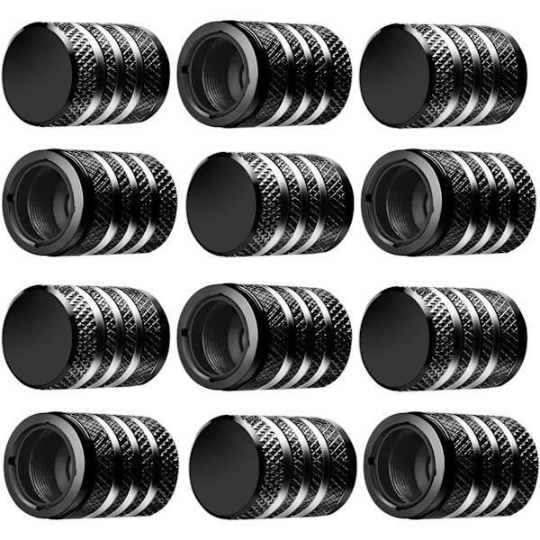 Ventilhattar för däck - (12-pack) Metallventilkåpa med