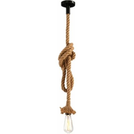Hamptov lysekrone industriel loftslampe Edison E27 base (enkelt hoved 1 meter, uden pære)
