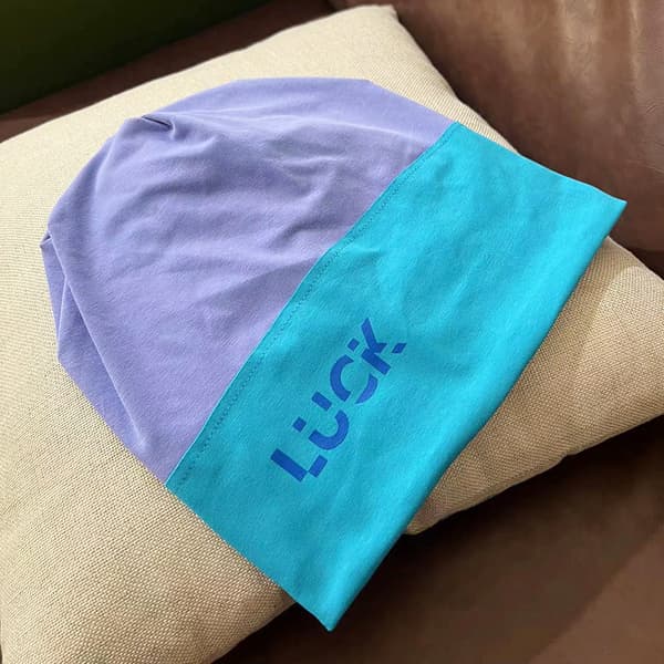 2 stk Høst og vinter fleece caps motefarge bokstav stor