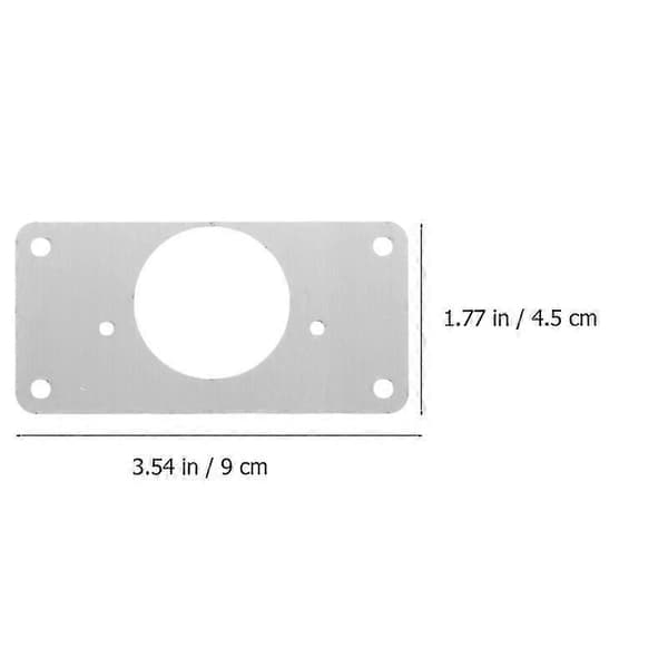 2 stk. reparasjonsplate - c 9X4.5CM Sølv