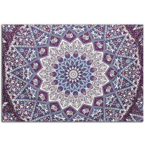 Indien Datura Polyester Väggbonad Hem Sovrum 204X140cm LAVENTE