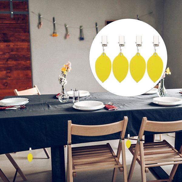 4 st Bärbara Duksklämmor Dekoration Metall Utomhus Sommar Hängande Vindskydd Viktfäste Green