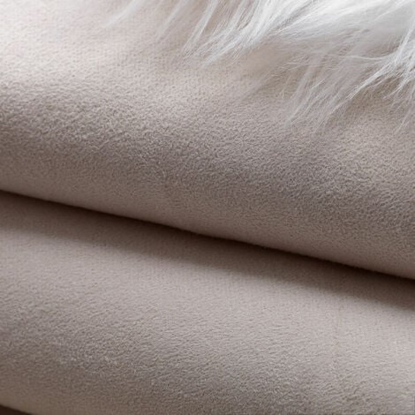 Plys Rug Rund Gulvmatte Imitation Uld Ren Hvid Stue Soveværelse Areal Rug - Rund 100Cm