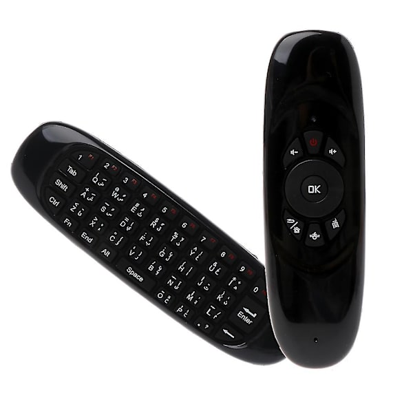 C120 Fly Air Mouse Äänihaku Mikrofoni 2.4g Mini Langaton Näppäimistö Pc Tv English