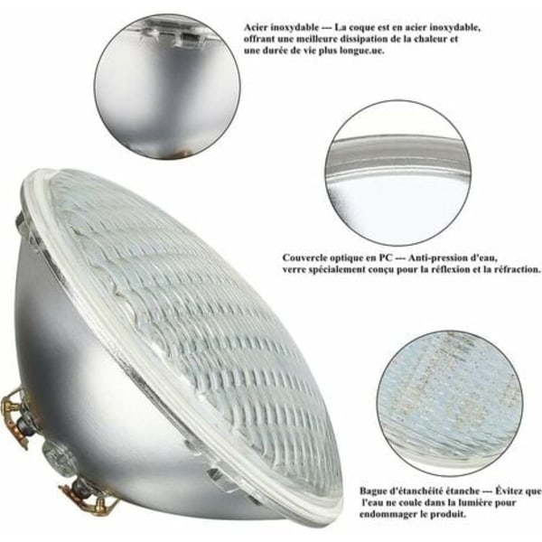 35W Hvid PAR56 LED Pool Lys, IP68 Vandtæt LED Under Vand Lys, AC/DC 12V LED Pool Lys, Akvarium Pool Dekoration