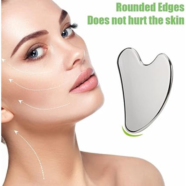 Gua sha ansigtsmassager, 304 rustfrit stål Gua sha skraber