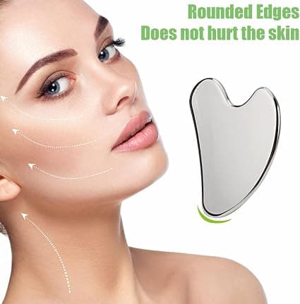 Gua sha ansiktsmassager, 304 rostfritt stål Gua sha skrapa