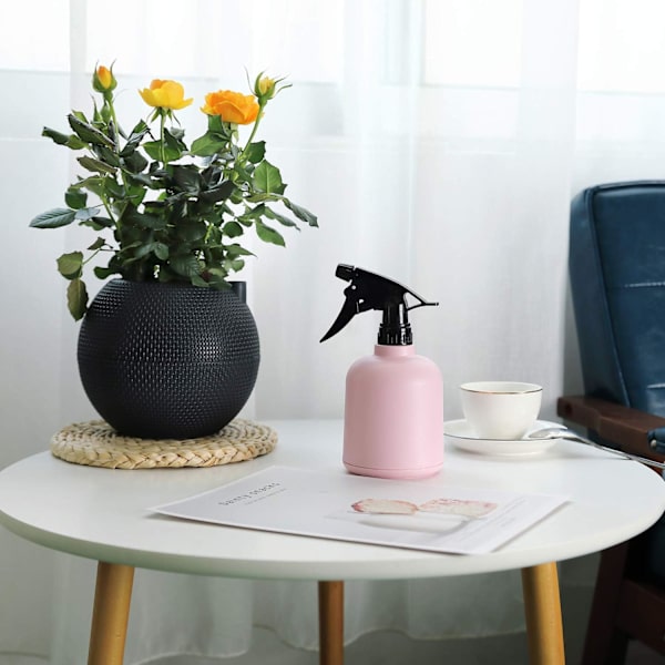Blå plast blomsterspray, 600 ml sprayflaske justerbar kapacitet til have og hjem, enkeltpakning, pink
