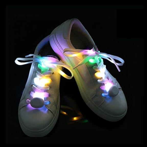 LED Snørebånd Lysende Nylon Flash Lysende Snørebånd til