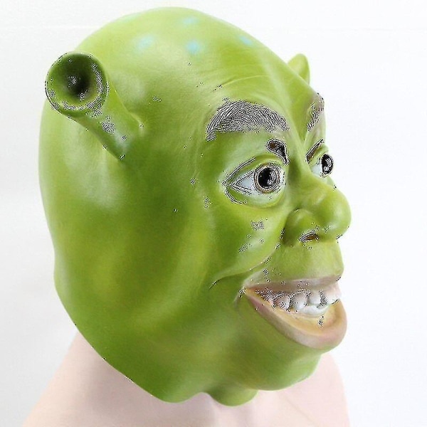 Green Shrek Latex Masks Movie Cosplay Prop Adult Animal Party Mask For Halloween Party Costume Fancy Dress