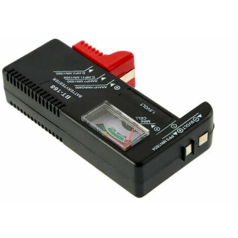 Universal Batteritest för AA/AAA/C/D/9V/1,5V Knappceller - Vredvisning (Typ 2)
