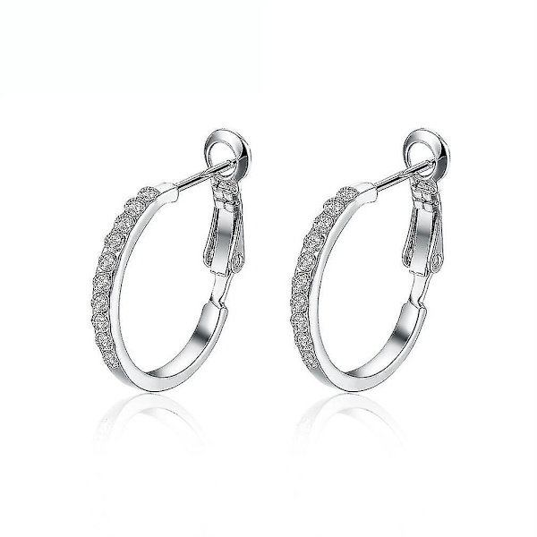 Örhängen Micro Inlaid Tjeckiska Diamant Legering Örhängen För Bröllop