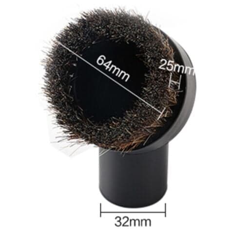 3-pack Dammsugarmunstycke, Rund Hästborste Inre Diameter 32mm