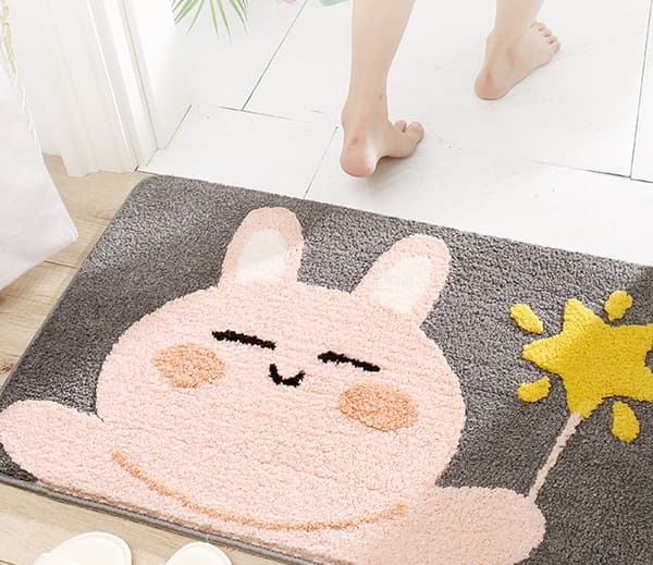 40*60cm Cartoon Star Rabbit Badrum halkfri golvmatta,
