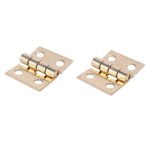 100 stk. Mini messinghængsler hardware 180 graders rotation til miniature møbler skab (DIY)