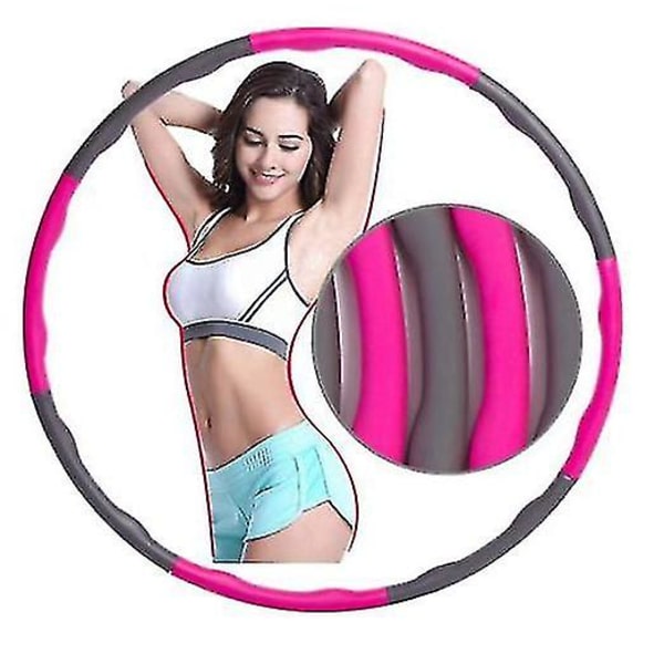 Skum Hula Hoop, Midjeträning, Buk, Avtagbar Hula Hoop Fitnessring för Vuxna