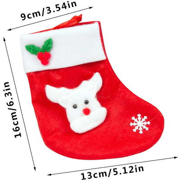 Julklappsstrumpor Presentpåsar Juldekorationer Julpynt Tomte Snögubbe Strumpor Godispåse