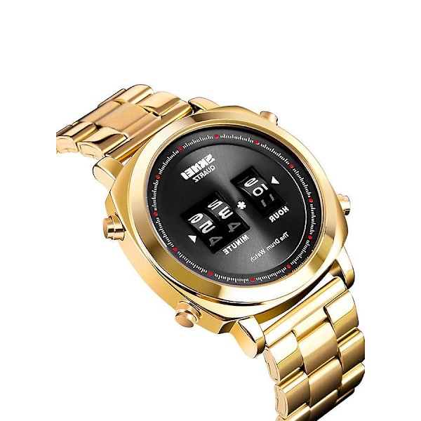 Herrmode Utomhus Sport Multifunktion Alarm 5bar Vattentät Digital Klocka 1531