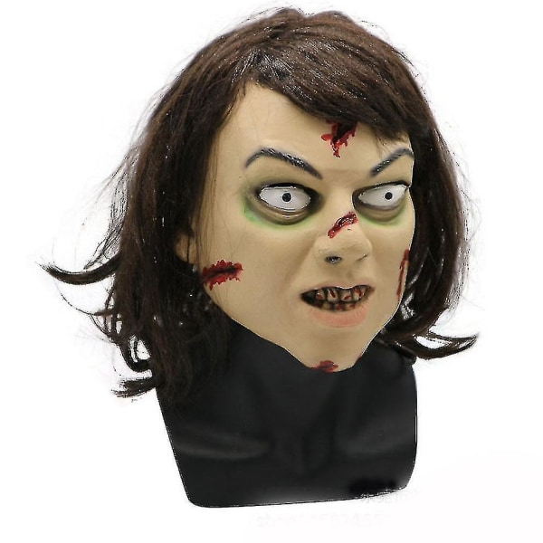 The Exorcist Mask Horror Ghost Hood Mask Halloween Latex Cosplay Rekvisitter