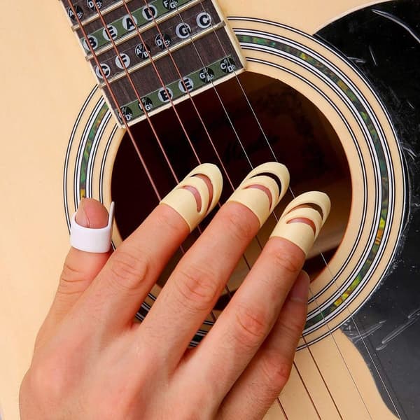 6 Gitarrfingerpaddlar Stålsträngsgitarr och Klassisk Gitarr