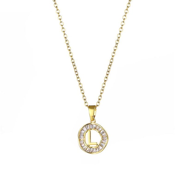 Halsband Bokstav Metalliskt Element Flickors Mode Smycken Ac2712 R