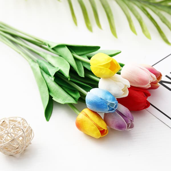 3-pak kunstige tulipaner Red