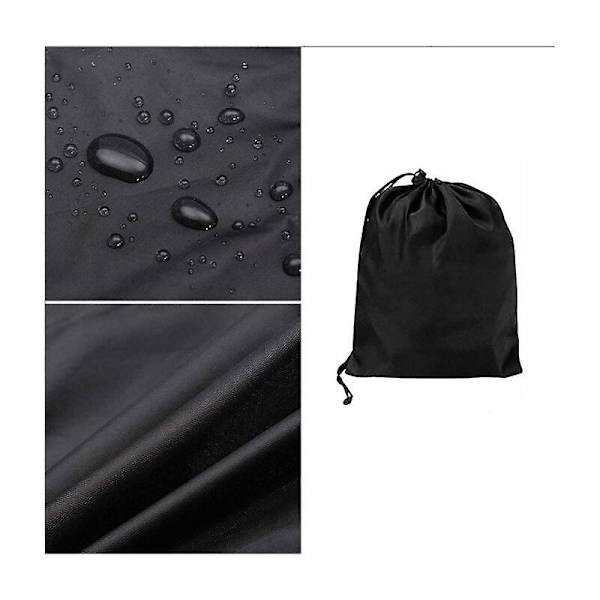 Båtmotoröverdrag, 420d Tjockt Oxfordtyg Fullt Utombordsmotoröverdrag Med PVC-Beläggning, Utombordsmotoröverdrag Passar Svart 6~15hp 140*110cm