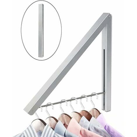 1pc Retractable Clothes Rack-Laundry Room Wall Mounted Drying Rack Foldable Clothes Hanger