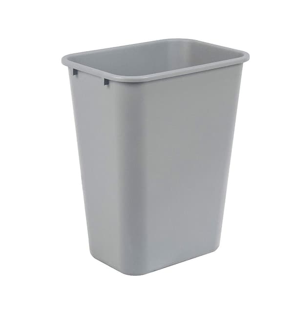 10 Gallon Commercial Trash Can, Grå, 1 Pack