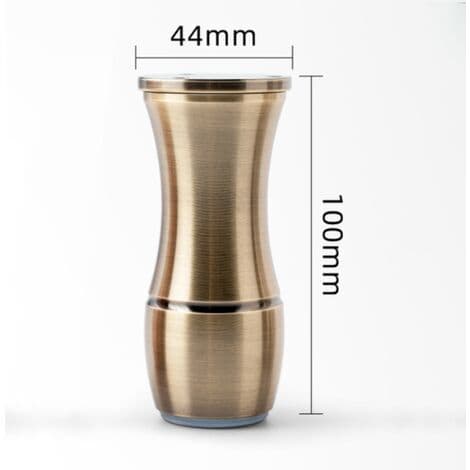 PCS 100MM Høje Skab Ben, Champagne